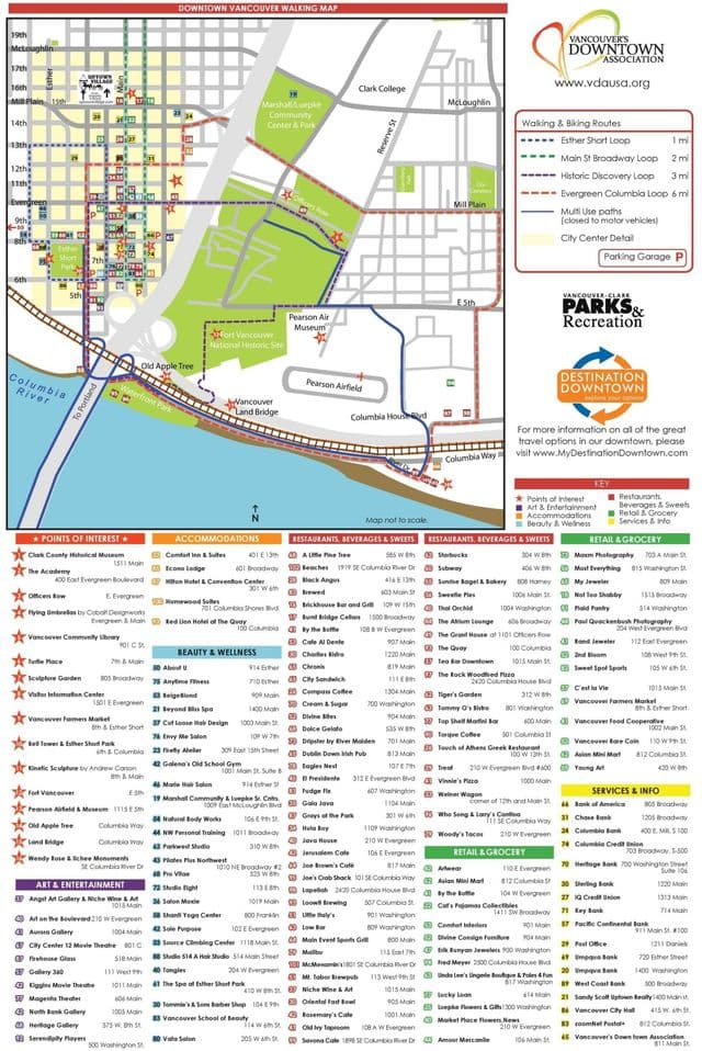 Vancouver walking tours map
