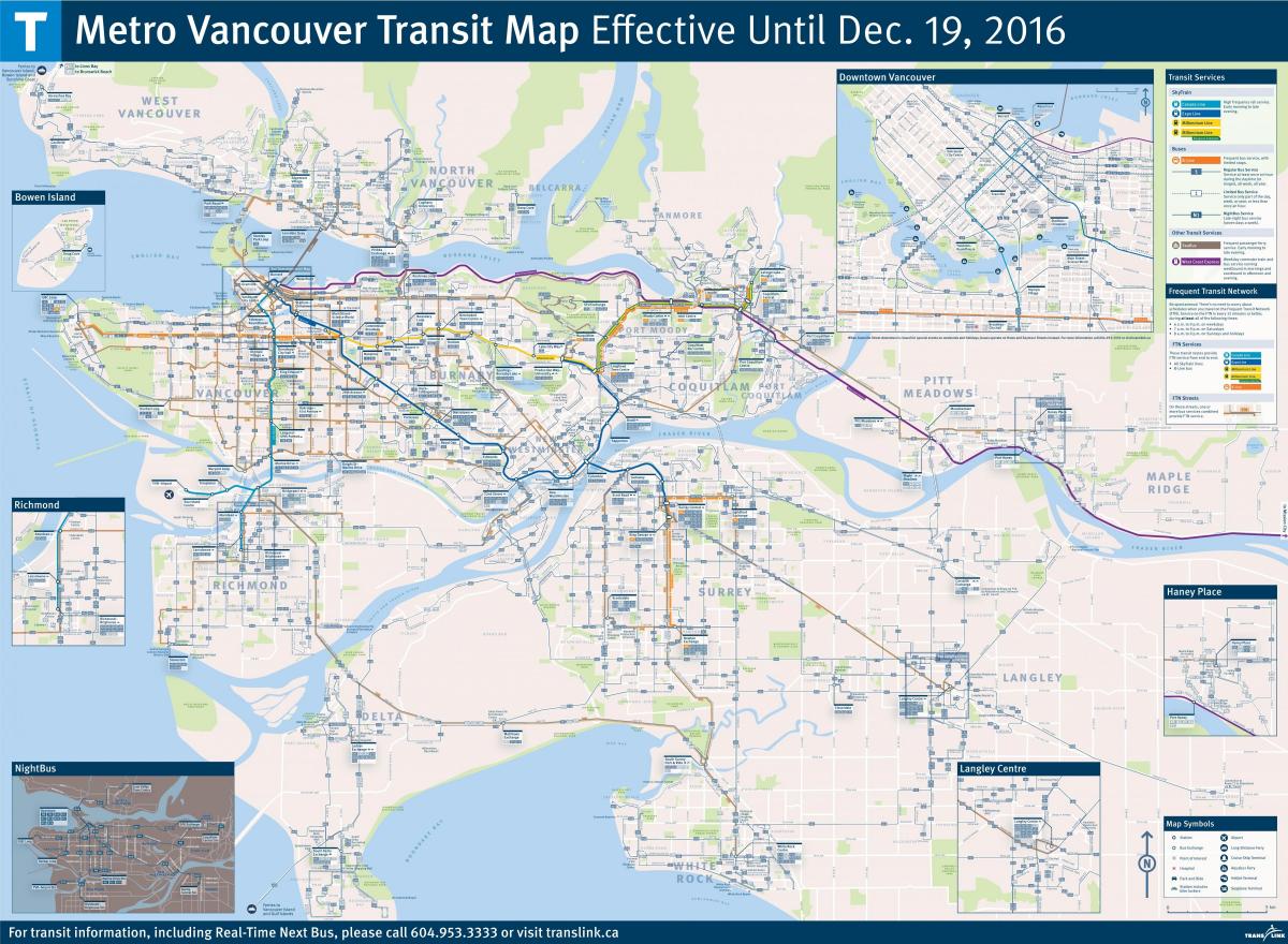 Vancouver bus station map