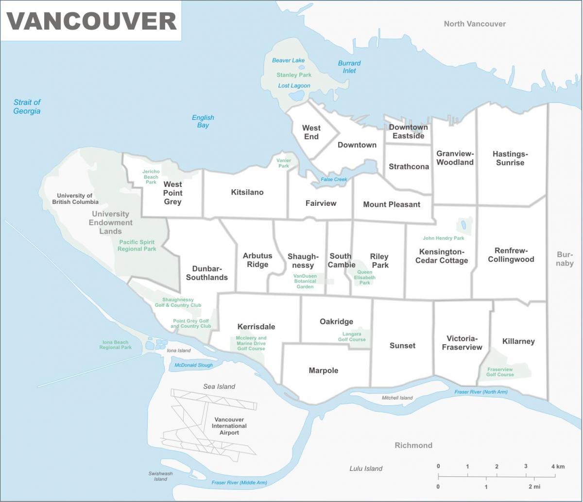 Vancouver district map