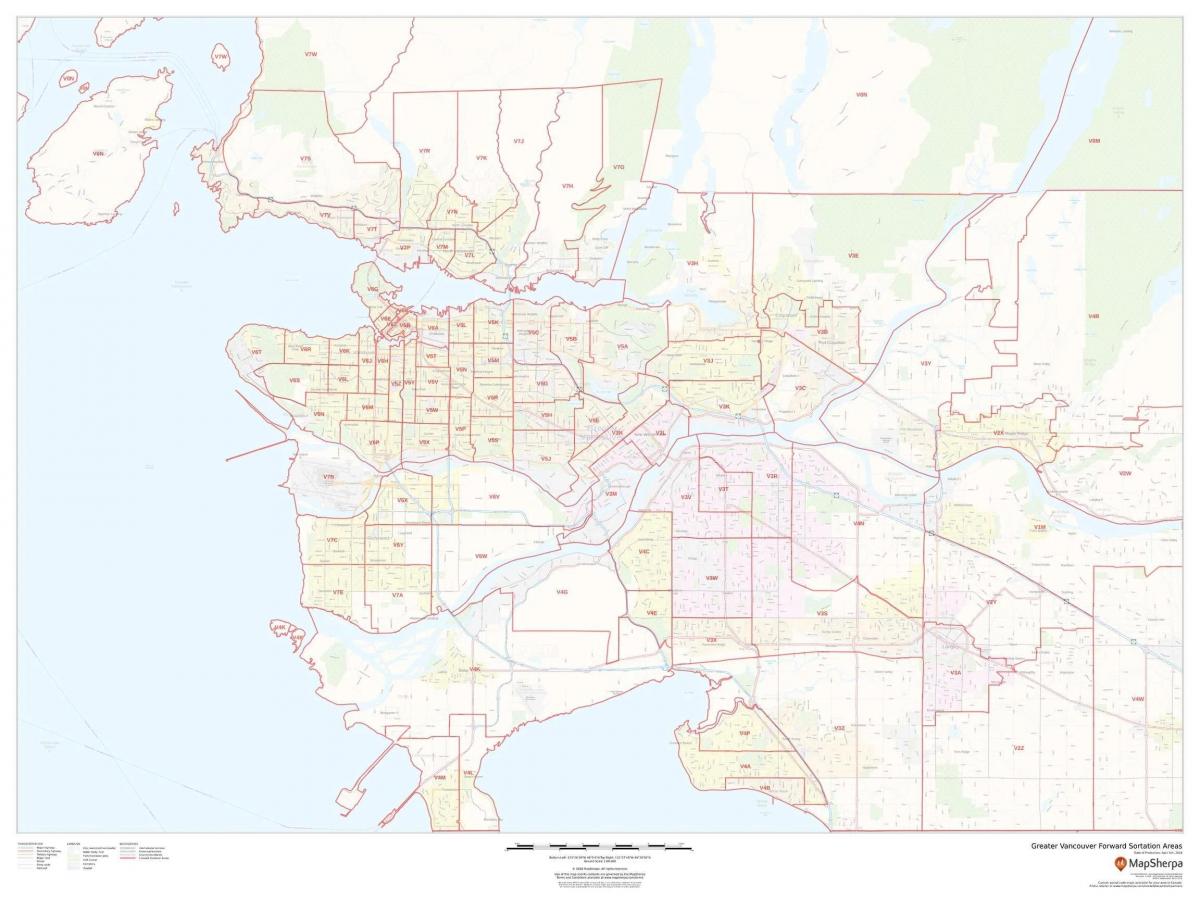 Vancouver zip codes map