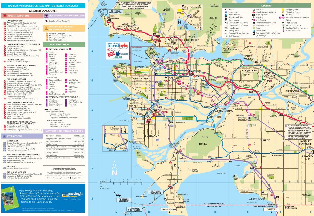 Vancouver roads map