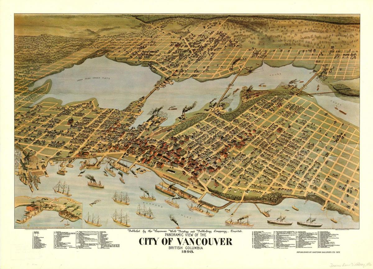 Vancouver antique map