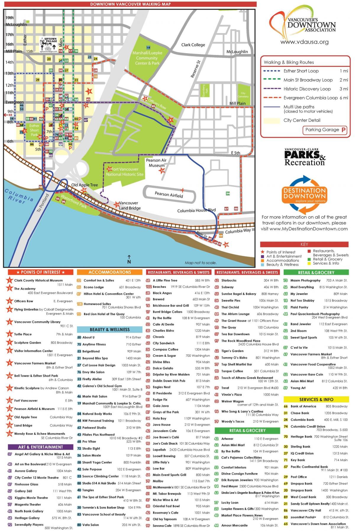 Vancouver walking tours map